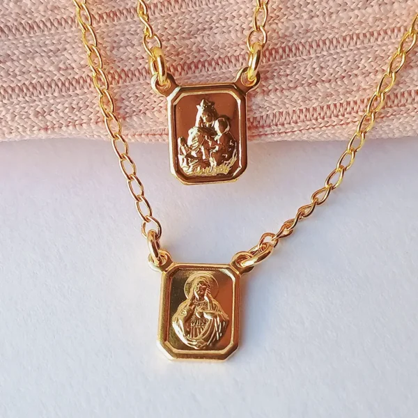 Escapulário Nossa Senhora do Carmo e Jesus