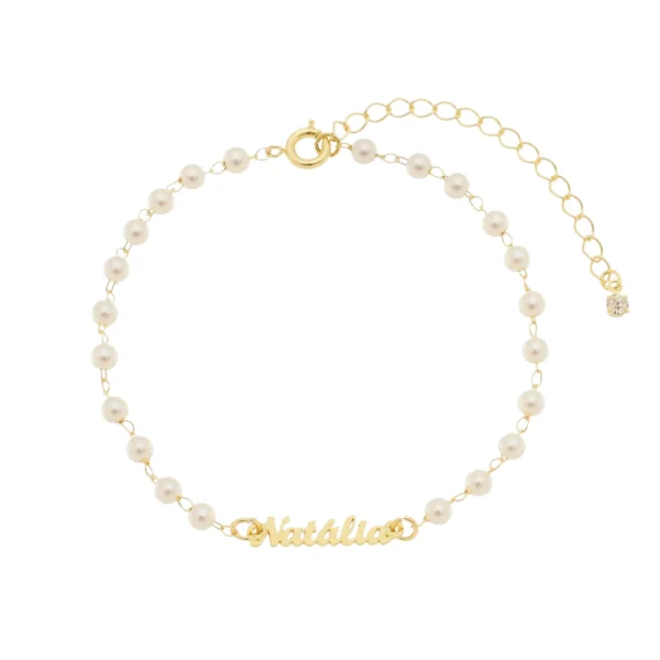 Pulseira de Pérolas Personalizada