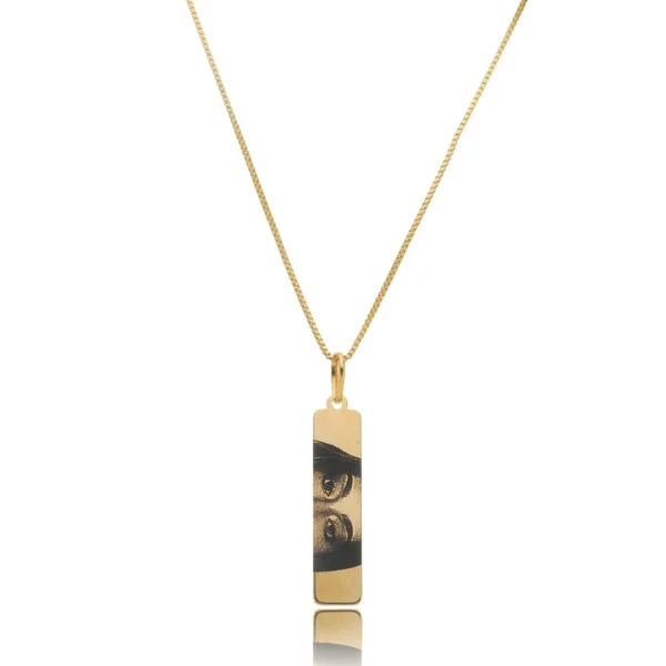 Colar Fotogravação Plaquinha