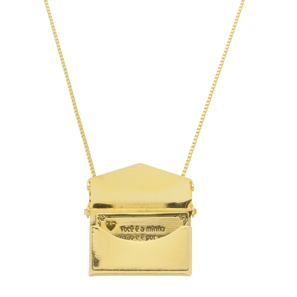 Colar Cartinha Foto ou Texto Personalizado